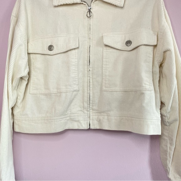 Forever 21 Corduroy Boxy Zip Up Jacket - Picture 5 of 8